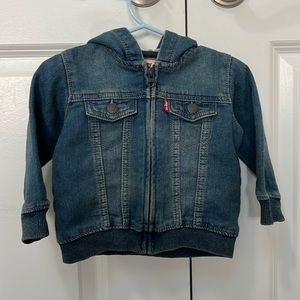 Levis denim zip up jacket 12 months